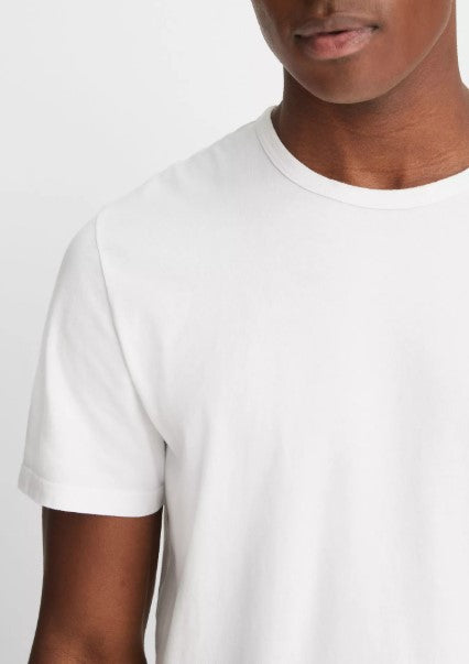 Vince Garment Dye Cotton T-Shirt - Optic White