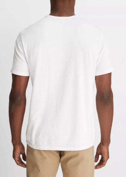 Vince Garment Dye Cotton T-Shirt - Optic White