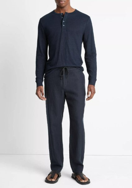 Vince Hemp Drawstring Pant - Coastal Navy