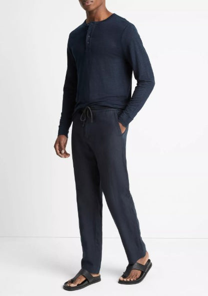 Vince Hemp Drawstring Pant - Coastal Navy