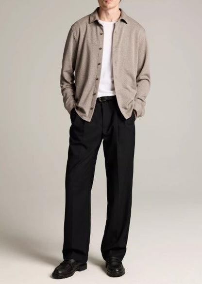 Vince Herringbone Cotton-Blend Button-Front Shirt - Tarmac