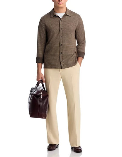 Vince Houndstooth Long Sleeve Shirt