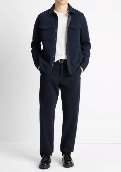 Vince Double-Knit Cotton-Blend Piqué Shirt Jacket