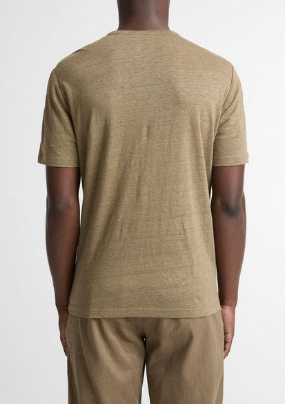 Vince Linen Jersey T-Shirt - Kalamata