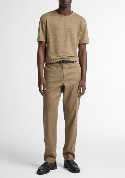 Vince Linen Jersey T-Shirt - Kalamata
