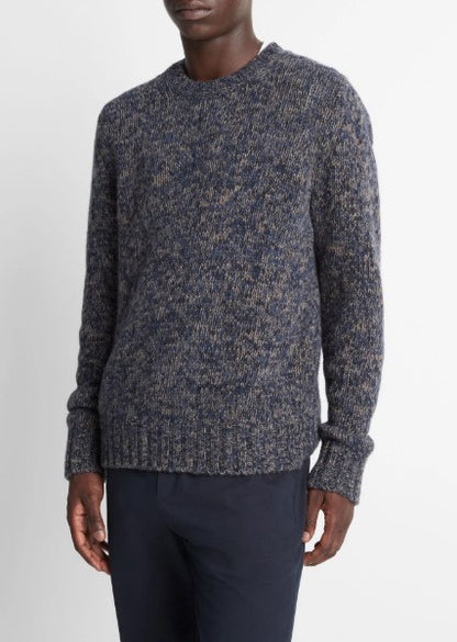 Vince Italian Mega Marl Wool-Blend Sweater - Coastal