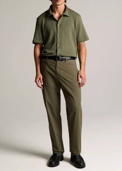 Vince Pointelle Cotton-Blend Button-Front Shirt - Coulter Green