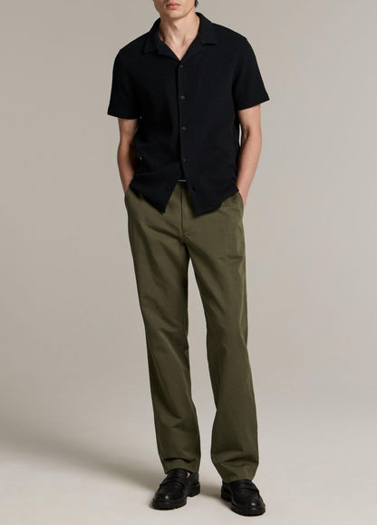 Vince Macro-Waffle Cotton-Blend Cabana Shirt - Coastal Blue