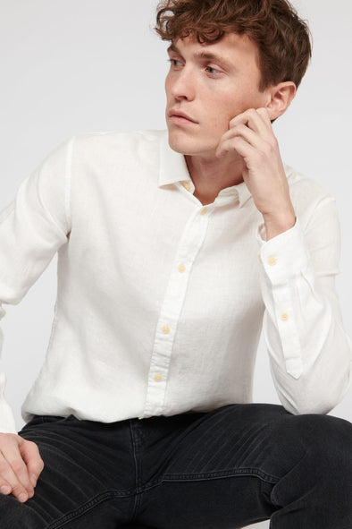 Matinique MAMarc Linen Shirt in White