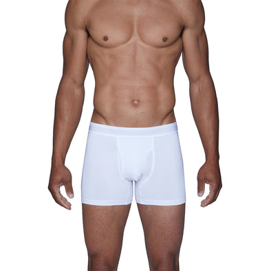Wood Boxer Brief w/Fly in White