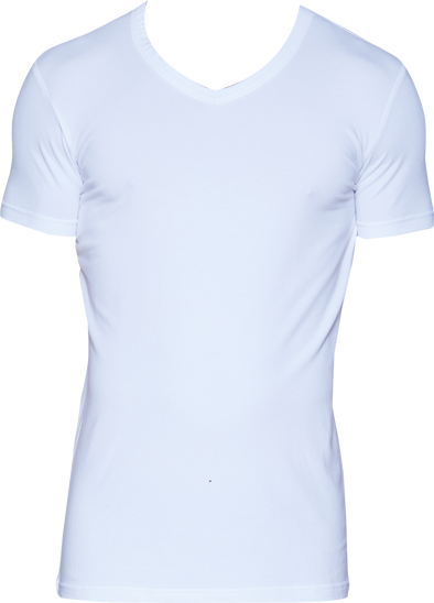 Wood V-Neck Shirt in White