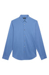 Theory Sylvain Structure Knit Shirt in Atlantic