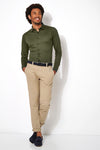 Desoto Jersey Shirt in Forest Green