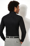 Desoto Pique Jersey Shirt in Black