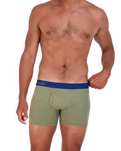 Wood Boxer Brief w/Fly in Olive
