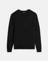 Theory Regal Wool Crewneck Sweater in Black