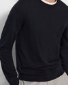 Theory Regal Wool Crewneck Sweater in Navy