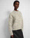 Theory Mock Neck Sweater in Knit Bouclé