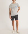 Marine Layer Signature Printed Pocket Tee in Ash Neps
