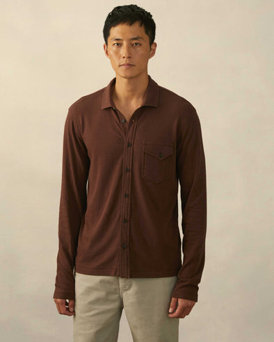 Billy Reid L/S Knit Button Front Shirt