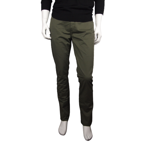 Teleria Zed Cotton Pant in Army Green