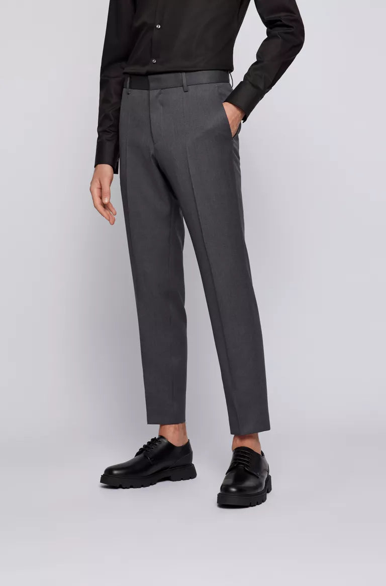 Mens Slim Fit Grey And Black Wedding Pants Elegant And Stretchy Casual  Markham Formal Trousers For Social Occasions From Miniputao, $54.85 |  DHgate.Com