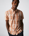 Billy Reid S/S Tuscumbia Shirt in Clay & Natural